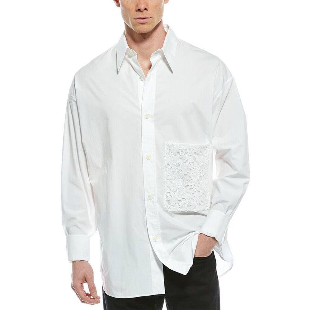 Valentino Mens Camicia Shirt, White